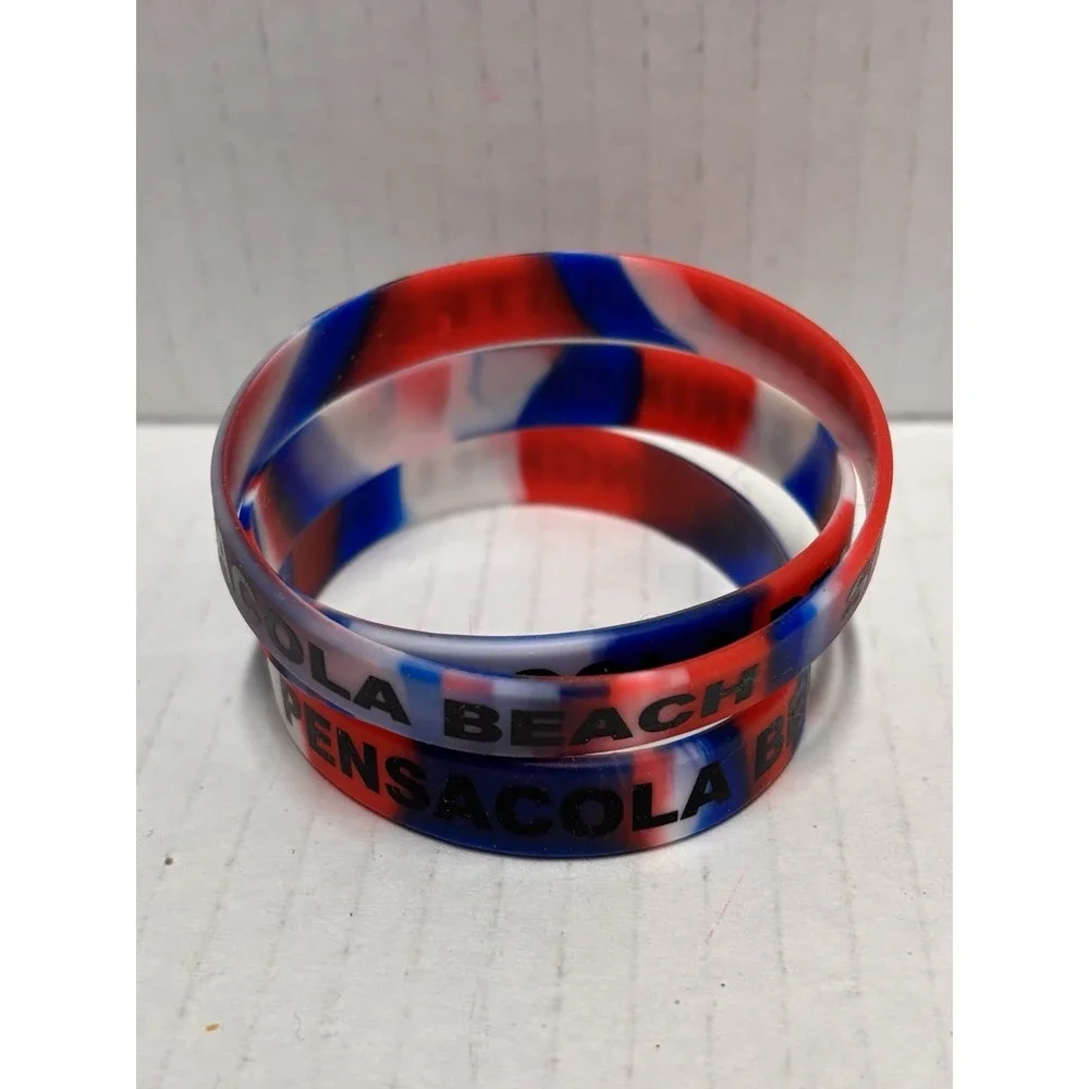 3‎ MARRIOTT Pensacola Beach silicone bracelet wristband Blue Angels summer 2025